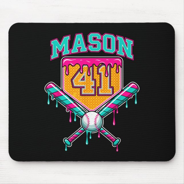 Mousepad Mason 41 Meme Sorvete Drip Bysebyll Aniversário Co (Frente)