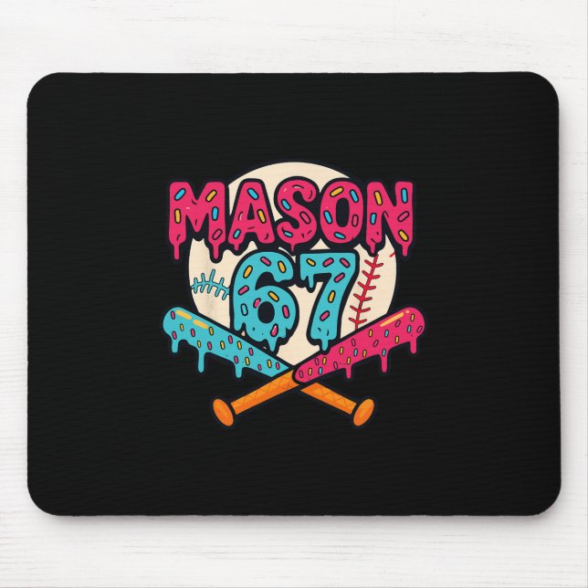 Mousepad Mason 67 Gráficos de Meme de Sorvete Divertido 1 (Frente)