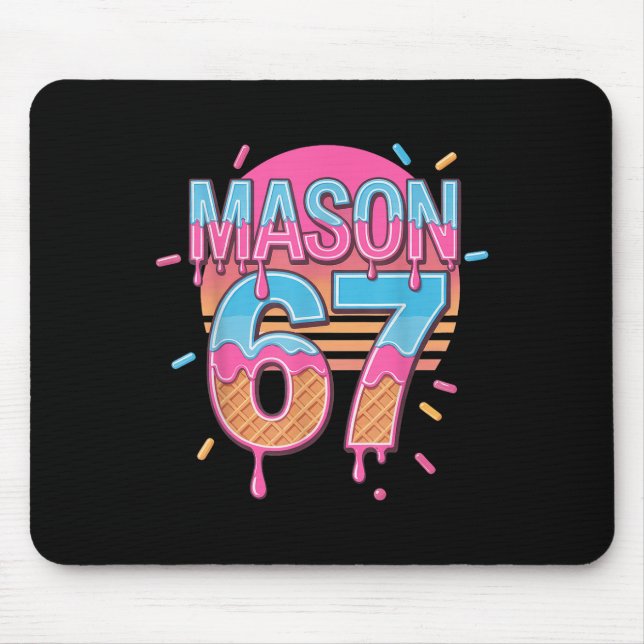 Mousepad Mason 67 Meme Ice Cream Bysebyll Drip  (Frente)