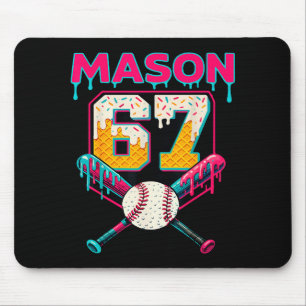 Mousepad Mason Engraçado 67 Seis Sete Srt Meme Sorvete Gota