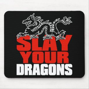 Mousepad MASSACRE DRAGÕES, para fãs de Jordão Peterson