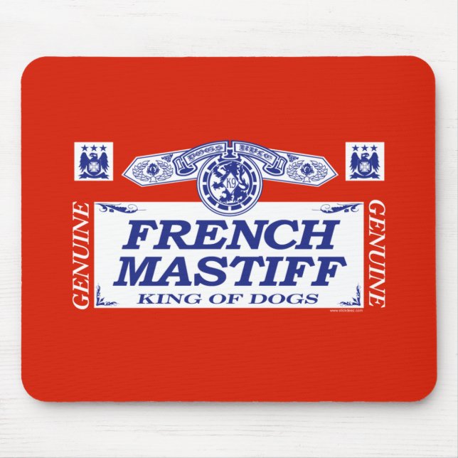Mousepad Mastiff francês (Frente)