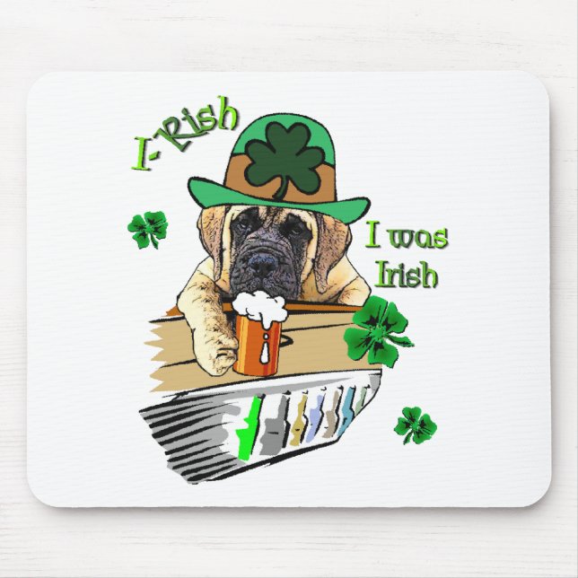 Mousepad Mastiff St Patricks Inglês (Frente)