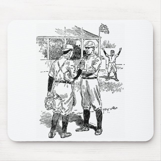 Mousepad Mat Clássico Muito Legal do Mouse Baseball (Frente)