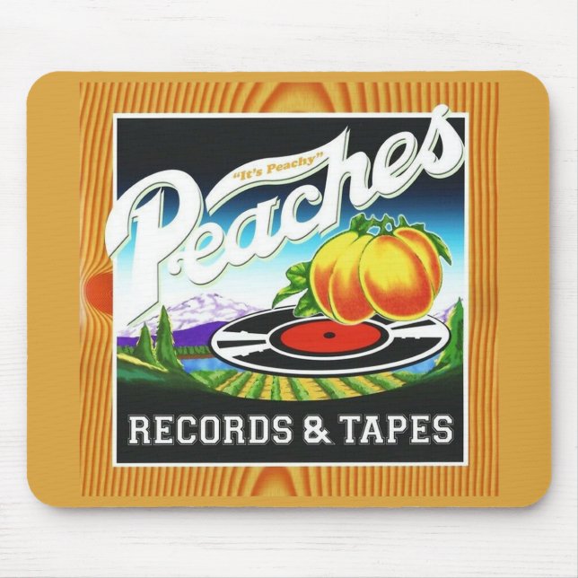 Mousepad Mat do mouse Paches Records & Tapes (Frente)