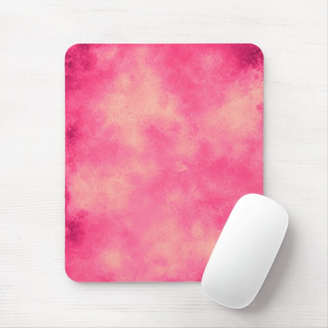 Mousepad Mat do rato com efeito de nuvem de areia rosa (Com mouse)