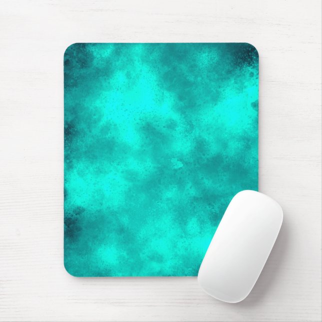 Mousepad Mat do rato com efeito de nuvem verde (Com mouse)