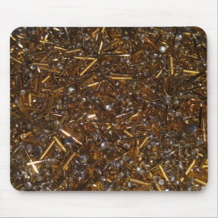 Mousepad Mat/Pad de mouse com Bares Dourados sólidos