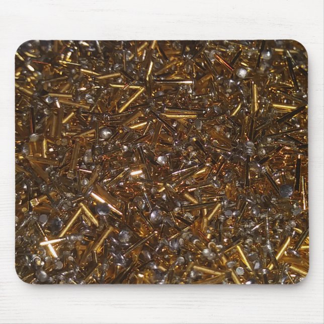 Mousepad Mat/Pad de mouse com Bares Dourados sólidos (Frente)