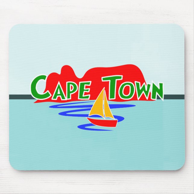 Mousepad Matadouro de montanha da Mesa da Cidade do Cabo (Frente)