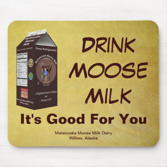 Mousepad Matanuska Moose Milk (Frente)