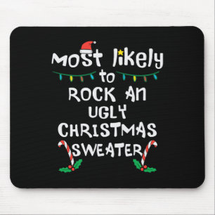 Mousepad Matchi Da Família Xmas De Natal Feia Do Rock Mais 