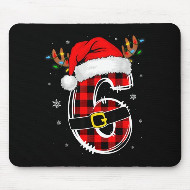 Mousepad Matching Couples Christmas 6 7 Six Seven Meme Slan (Frente)