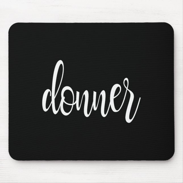 Mousepad Matching Donner Christmas Text Only Brown Green Re (Frente)
