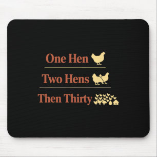 Mousepad Matemática das Galinhas Muitas Galinhas Pátio Aves