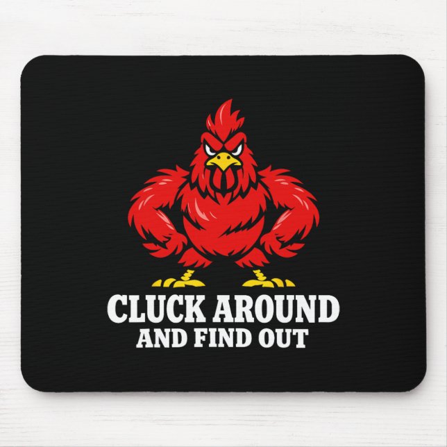 Mousepad Matemática das Galinhas Muitas Galinhas Pátio Aves (Frente)