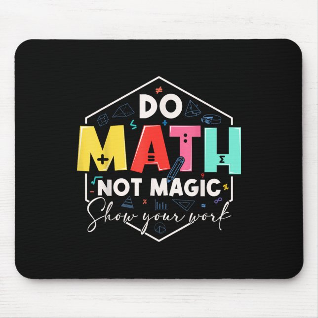 Mousepad Matemática Divertida De Volta à Escola Faça Matemá (Frente)