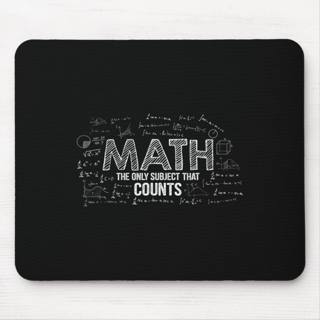 Mousepad Matemática Divertida É o Único Assunto Que Conta T (Frente)