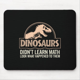 Mousepad Matemática Divertida Professor de Matemática, Dino