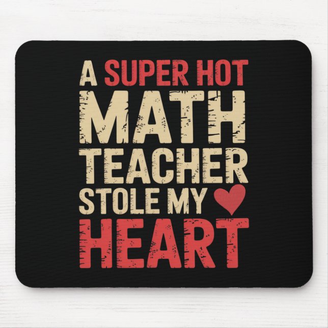 Mousepad Matemática Divertida Uma Professora de Matemática  (Frente)