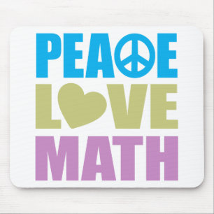 Mousepad Matemática do amor da paz