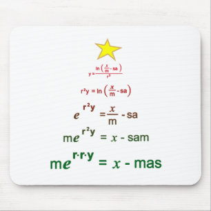 Mousepad Matemática do Natal