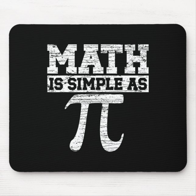 Mousepad Matemática É Simples Como Professor De Matemática  (Frente)