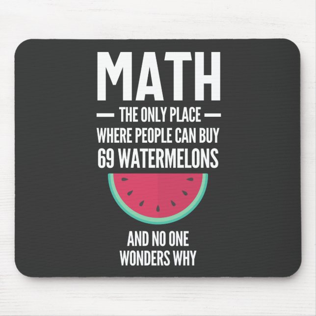 Mousepad Matemática. Engraçado Math Sarcasm Cote Gift (Frente)