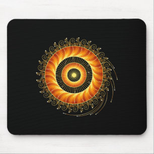 Mousepad Matemática Espiral Geometria Sagrada Fibonacci Man