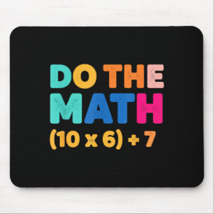 Mousepad Matemática Faça a Conta Design de Equação Colorido