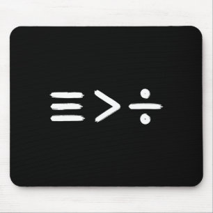 Mousepad Matemática Igualdade > Símbolo de Matemática de