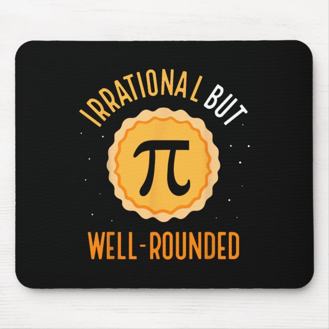 Mousepad Matemática Irracional, Mas Bem arredondada 3,14 (Frente)