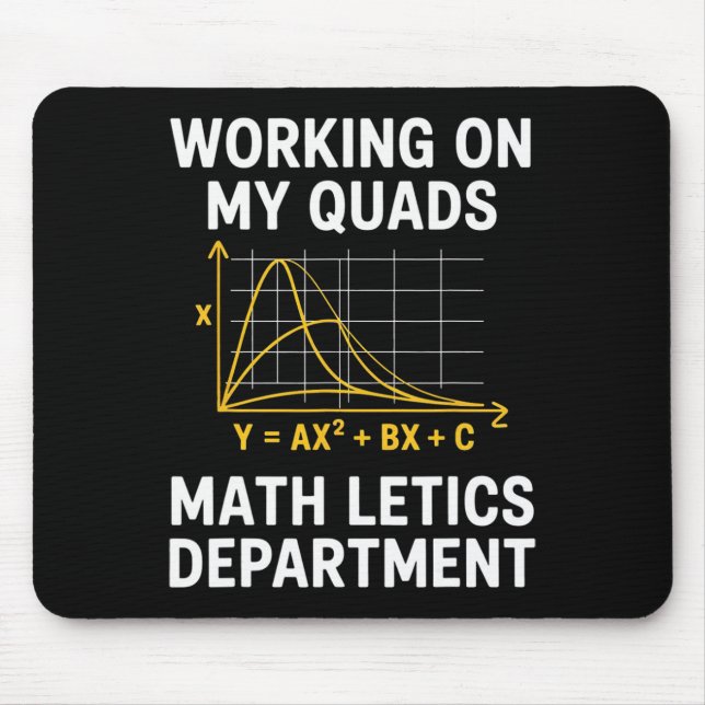 Mousepad Matemática Trabalhando Meus Quadríceps Álgebra Álg (Frente)