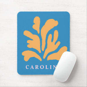Mousepad Matisse Inspire Abstrato em Forma Azul Personaliza