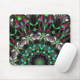 Mousepad Matiz brilhante no escuro no caleidoscópio estilo 