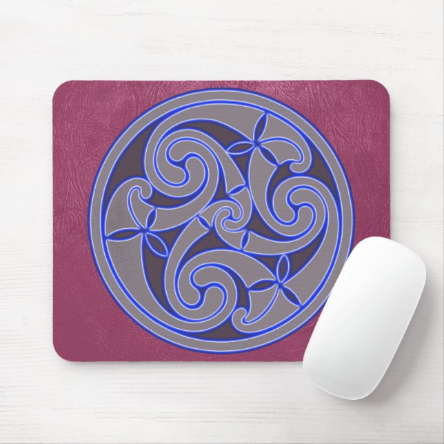 Mousepad Mato de Mouse Espiral de Arte Celta (Com mouse)