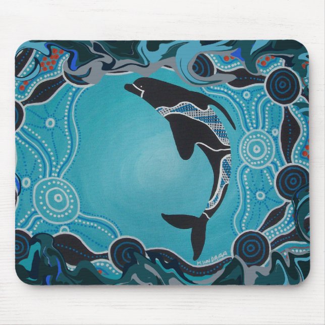 Mousepad Mato do Rato de Sonho de Golfinho (Frente)