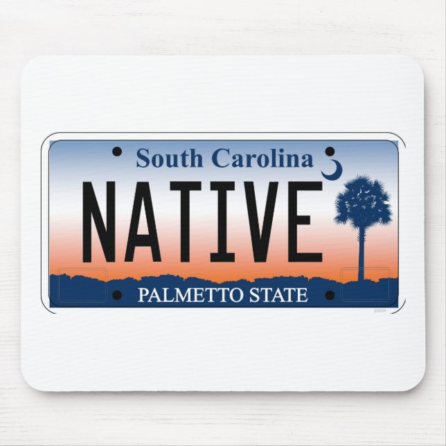 Mousepad Matrícula do nascer do sol do Palmetto de South (Frente)
