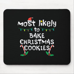 Mousepad Matriz da Família Cookie Xmas de Natal mais Assar