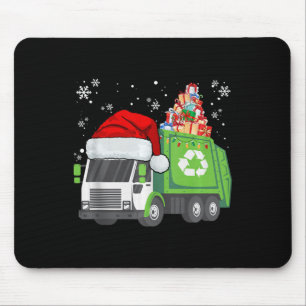 Mousepad Matriz de Natal do Carregando de Caminhão de Lixo 