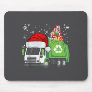 Mousepad Matriz de Natal do Carregando de Caminhão de Lixo 