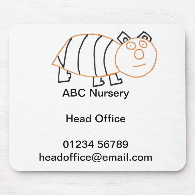 Mousepad Matriz do mouse para desktop BeeBear (Frente)