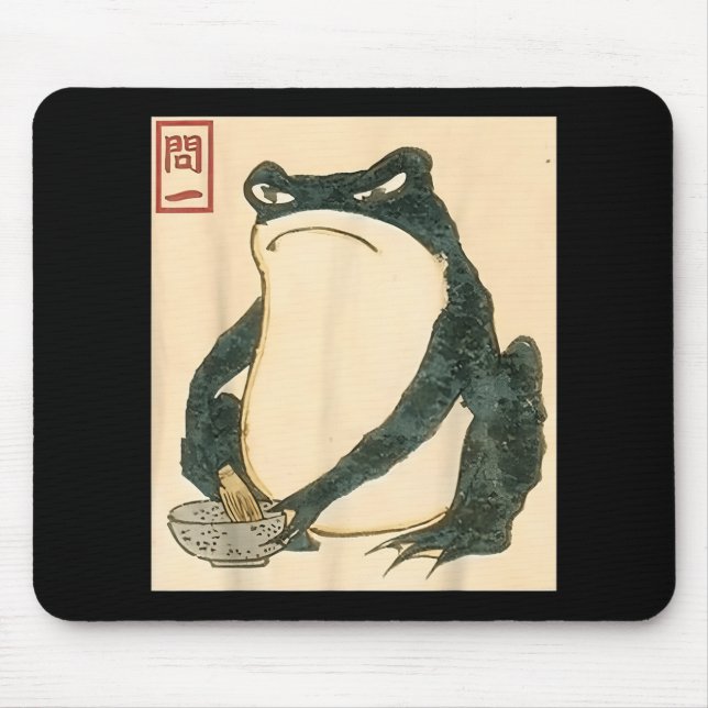 Mousepad Matsumoto Hoji Sapo Japonês Ukiyo-e Toad Meme Aes (Frente)
