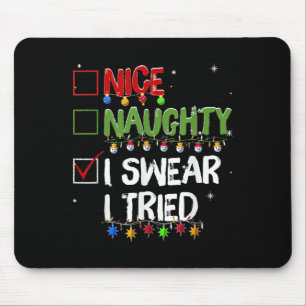Mousepad Mau Bom Juro Que Tentei Natal Papai Noel