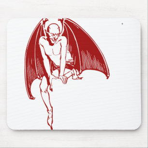 Mousepad Mau demônio diabólico Monstro das Asas Gótico