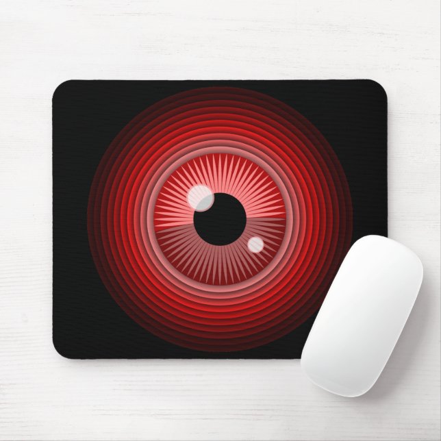 Mousepad Mau Magic Black Red Eye of the Devil (Com mouse)