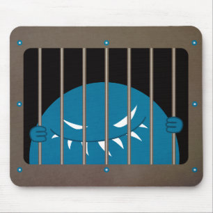Mousepad Mau Monster Character Kingpin preso Gótico
