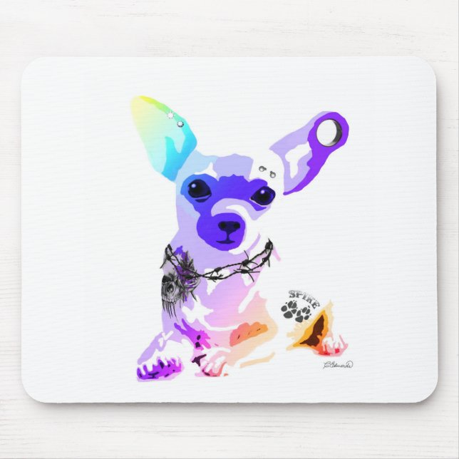 Mousepad Mau para o Osso Chihuahua (Frente)