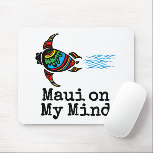 Mousepad Maui em Minha mente Nadando Tartaruga do Mar