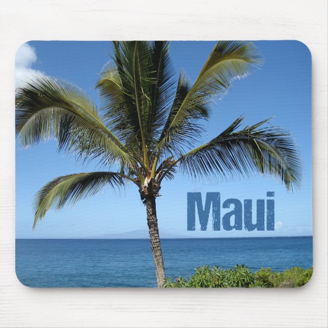 Mousepad Maui Havaí Fotografia de Ilha Linda Praia (Frente)